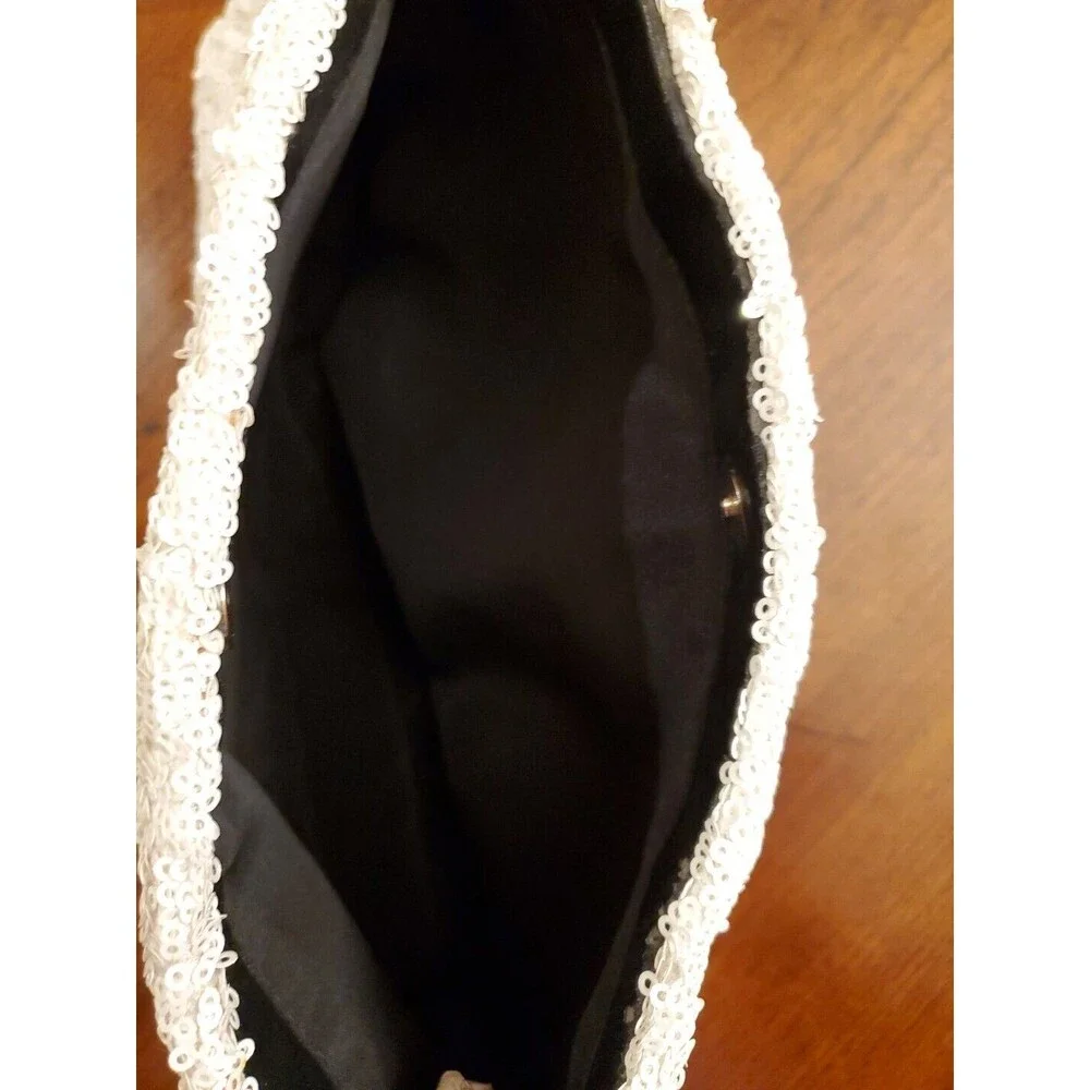 Victoria's Secret Limited Edition White Sequin Toilet Bag/Purse